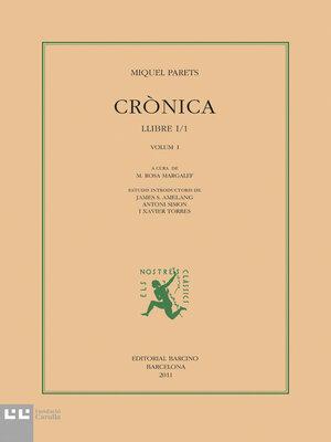 cover image of Crònica. Volum I